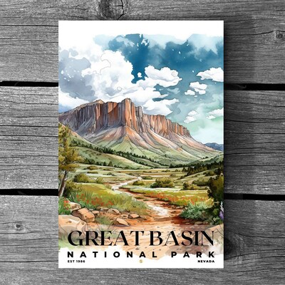 Great Basin National Park Poster, Travel Art, Office Poster, Home Decor | S4 - image3